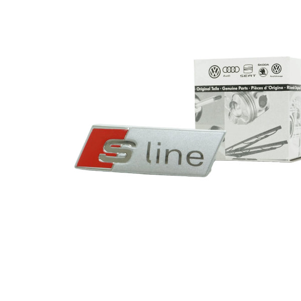 Original Audi SLine Emblem Schriftzug 4G0419685 Lenkrad Logo S Line A1 A6 A7 A8