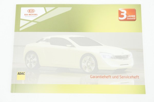 Original Kia Warranty Booklet 3 years ZKPKWG003 New
