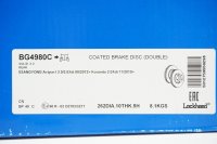 Delphi Rear Brake Disc Set for SsangYong Korando Actyon BG4980C New