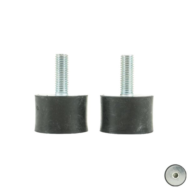 2x Rubber buffer type B Silentblock Vibration damper Bump stop 30x20 M8x23