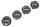 Hub cap AluTec N12 cover hub cap set 4 pieces new