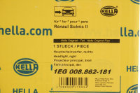 Hella halogen headlight Renault Grand Scenic 2 JM0/1 right H7 H1