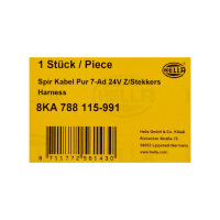 HELLA spiral cable electric coil Pur 7-Ad 7-pole 24V open end 8KA 788 115-991