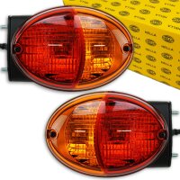 2x Taillight combination rearlight halogen 12V 24V universal Hella Agroluna left right new