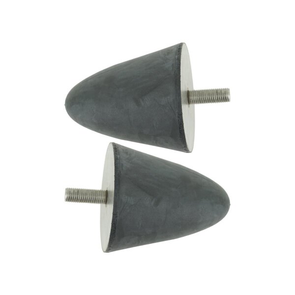2x bump stop vibration damper silent block rubber buffer M16 135x115 M16x42