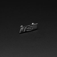 Audi S Logo SLine Schriftzug Lenkrad Emblem Plakette schwarz 8W0419685G Neu