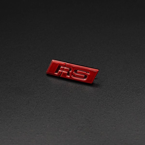 Audi RS Lenkrad Emblem rot für TT TTS TTRS 8S 8S0419685 Plakette Schriftzug