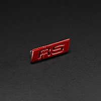 Audi RS Lenkrad Emblem rot für TT TTS TTRS 8S 8S0419685 Plakette Schriftzug
