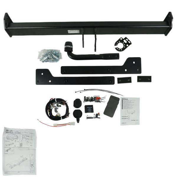 Trailer hitch rigid + E-Katz 13 pole for Ford Kuga 1 2WD 4WD 2008-> Westfalia