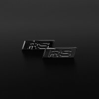 2x AUDI RS Schriftzug Logo Emblem selbstklebend 9x30mm...