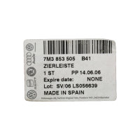 Genuine VW Sharan Seat Alhambra Door moulding 7M3853505 Door moulding New