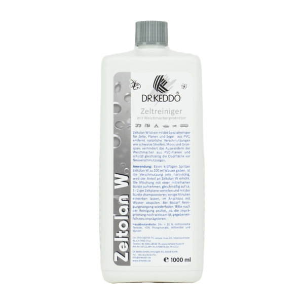 Zeltreiniger Planenreiniger Markisenreiniger Camping DR.KEDDO Zeltolan W 1000ml