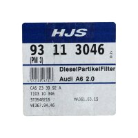 HJS Diesel Partikelfilter 93 11 3046 für Audi A6 C6 2.0 TDI 121-140PS
