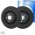 Brake disc set front Hella for Audi TT 8J3 8J9 Carbonic Black 340mm front axle