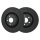 Brake disc set front Hella for Audi TT 8J3 8J9 Carbonic Black 340mm front axle