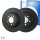 Bremsscheiben Set hinten Hella für BMW 7er E65 E66 E67 Black Carbonic 345mm