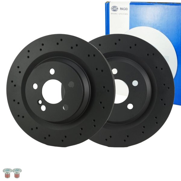 Brake Disc Set 330mm Rear for Mercedes E Class W211 S211 S CLS Class New