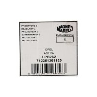 Magneti Marelli Halogen headlight left for Opel Astra F Convertible Caravan Limo