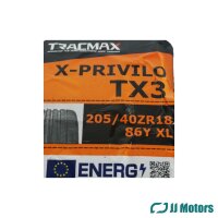 2x Sommerreifen 205/40 ZR18 86Y XL Tracmax X-Privilo TX3 Reifen DOT 0122 Neu