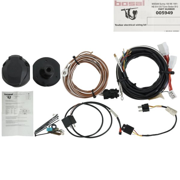 Bosal E-Satz Elektrosatz Anhängervorrichtung 13-Polig für Nissan Sunny 100NX Neu