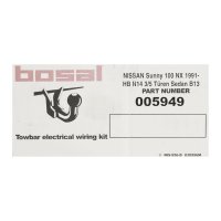 Bosal E-Satz Elektrosatz Anhängervorrichtung 13-Polig für Nissan Sunny 100NX Neu