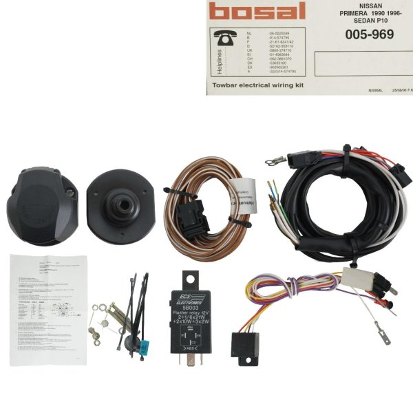 Boasl Elektrosatz Anhängervorrichtung 13-Polig für Nissan Primera P10 Limousine