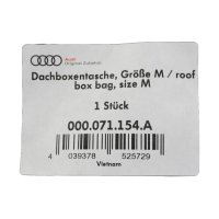 Original Audi Dachboxentasche Größe M 000071154A Tasche Dachbox Reisetasche Neu