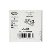 Headlight right for Opel Vectra A Limo CC Magneti Marelli main headlight