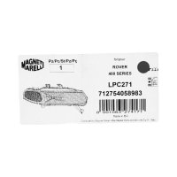 Right headlight for Rover 400 XW RT Magneti Marelli Halogen XBC 103560 New