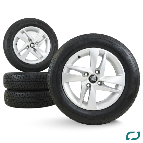 Genuine Seat Mii winter wheels winter tires 1SL601025 4x100 14inch 165/70 R14 81T