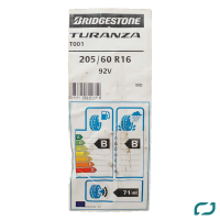 2x 205/60 R16 92V Sommerreifen Bridgestone Turanza T001 Reifen DOT17