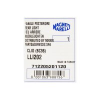 MAGNETI MARELLI Rückleuchte rechts für Renault Clio IV 712205201120