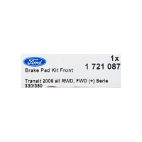 Original FORD Bremsbeläge Bremsbelagsatz vorne für Ford Transit Tourneo 1721087