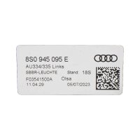 Original Audi TT 8S Rückleuchte links Heckleuchte 8S0945095E