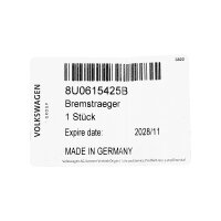 Original Audi Q3 8UB 8UG Halter Bremssattel 8U0615425B Bremsträger 8U0 615 425 B