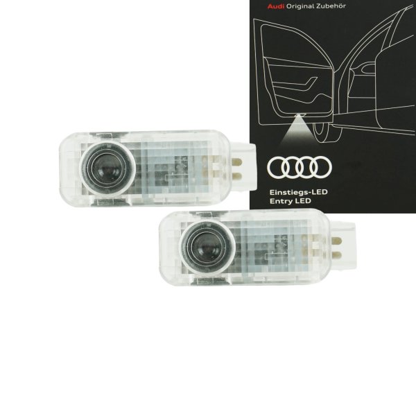 Original Audi LED door sill lights with logo S S logo door lighting 4G0052133J