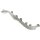 Original Audi A4 S4 B9 seat trim, backrest trim, right, silver