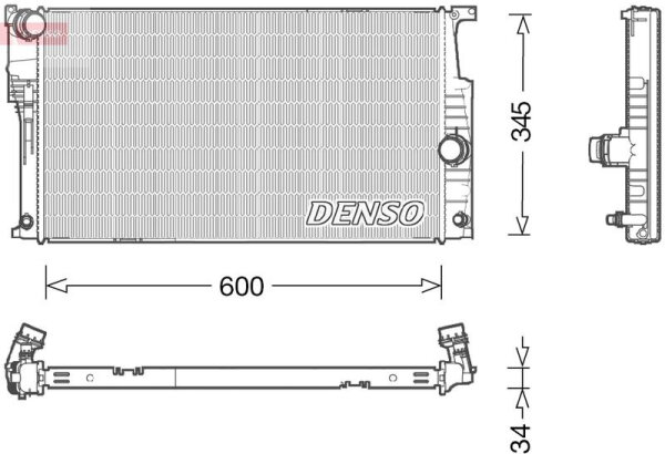 DENSO Kühler Motorkühlung für BMW 1er F20 3er F30 F80 4er F32 F82