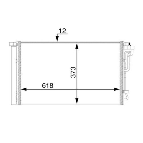 Kondensator Klimaanlage für Hyundai MAHLE Klimakühler AC 72 000S 97606F2090
