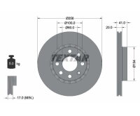2x TEXTAR brake disc PRO front axle Ø 256 mm for OPEL