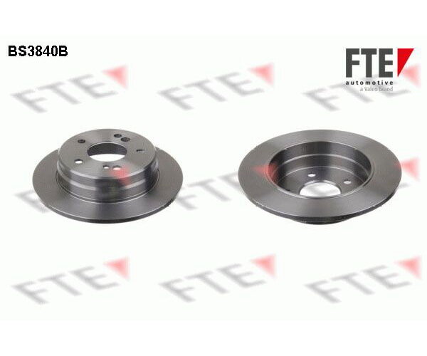 2x FTE Bremsscheibe Vorderachse Ø 276mm für Mercedes BS3840B