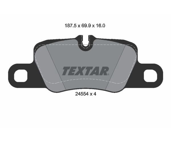 TEXTAR brake pad set for disc brakes 2455402