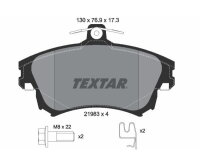 TEXTAR Bremsbelagsatz für Volvo V40 Kombi VW 645...