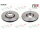 2x FTE brake disc, front axle, Ø 288 mm, for VW SKODA