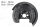 AIC Spritzblech Bremsscheibe Ankerblech  56579 Hinterachse links für Seat Skoda VW
