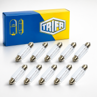 10x Soffitte Glühbirne 12V 21W SV8,5-8 C21W...