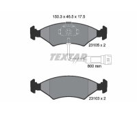 TEXTAR Bremsbelagsatz Bremsbeläge VORDERACHSE...