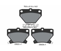 TEXTAR Bremsbelagsatz Bremsbeläge Hinterachse...