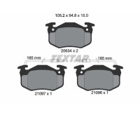 TEXTAR Bremsbelagsatz Scheibenbremse Vorderachse für...