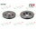 2x FTE brake disc, front axle, Ø 295 mm, for Mercedes Benz BS7509B